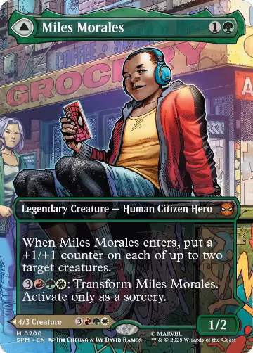 Miles Morales (0200) (Borderless) (200), Marvel's Spider-Man — Magic card price