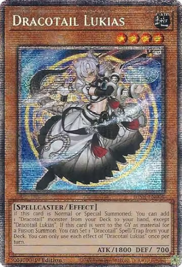 Dracotail Lukias (Starlight Rare) (JUSH-EN001), Justice Hunters — Yu-Gi-Oh! card price