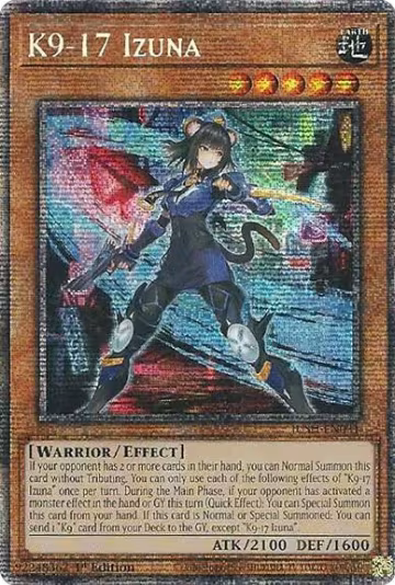 K9-17 Izuna (Starlight Rare) (JUSH-EN031), Justice Hunters — Yu-Gi-Oh! card price