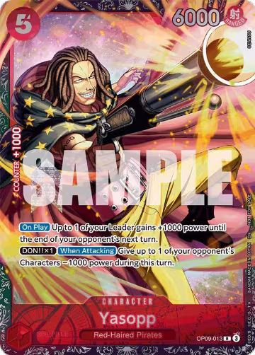 Yasopp (Championship 25-26 Offline Regionals Season 2) (OP09-013), One Piece Promotion Cards — One Piece card price