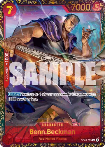 Benn.Beckman (Championship 25-26 Offline Regionals Season 2) (OP09-009), One Piece Promotion Cards — One Piece card price