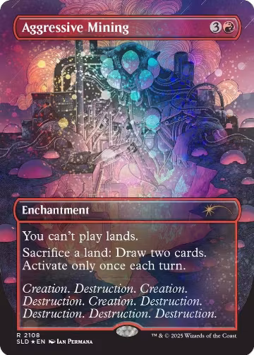 Aggressive Mining (Galaxy Foil) (2108), Secret Lair Drop Series — Magic card price