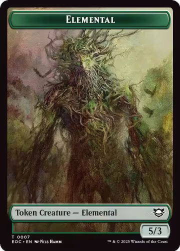 Elemental (0007) // Golem (0014) Double-Sided Token (7 // 14), Commander: Edge of Eternities — Magic card price