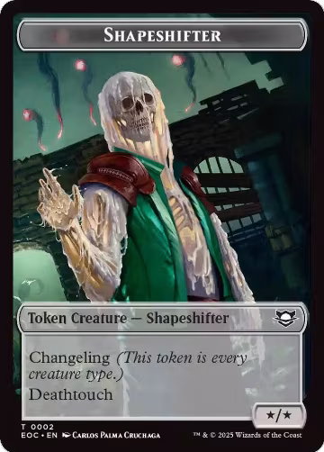 Shapeshifter // Golem (0013) Double-Sided Token (2 // 13), Commander: Edge of Eternities — Magic card price