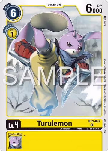 Turuiemon (Time Stranger Demo Deck) (BT3-037 C), Digimon Demo Deck Exclusive Cards — Digimon card price