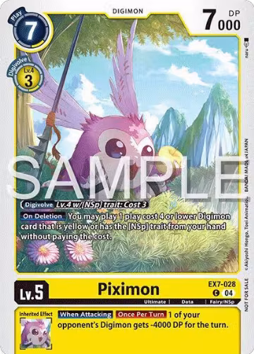 Piximon (Time Stranger Demo Deck) (EX7-028 C), Digimon Demo Deck Exclusive Cards — Digimon card price