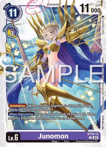 Junomon (Time Stranger Demo Deck) (ST10-13 U), Digimon Demo Deck Exclusive Cards — Digimon card price