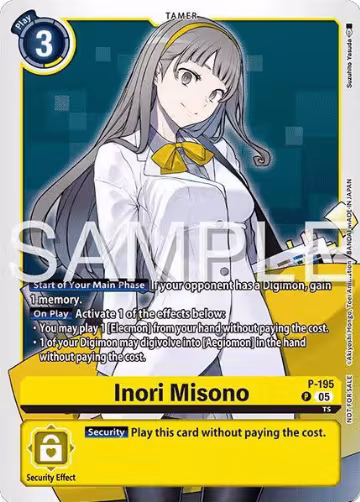 Inori Misono (Time Stranger Demo Deck) (P-195 P), Digimon Demo Deck Exclusive Cards — Digimon card price