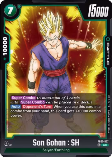 Son Gohan : SH - FB07-057 (FB07-057), Wish For Shenron — DB Fusion card price