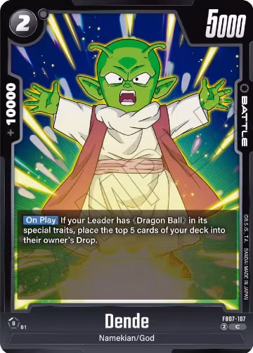 Dende (FB07-107), Wish For Shenron — DB Fusion card price