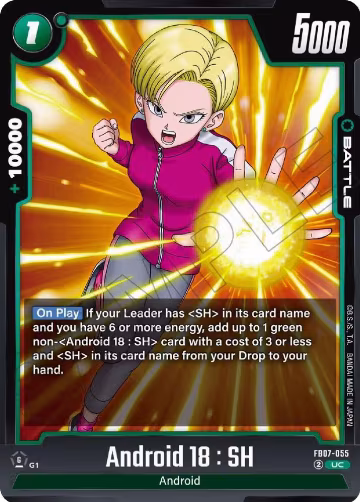 Android 18 : SH (FB07-055), Wish For Shenron — DB Fusion card price