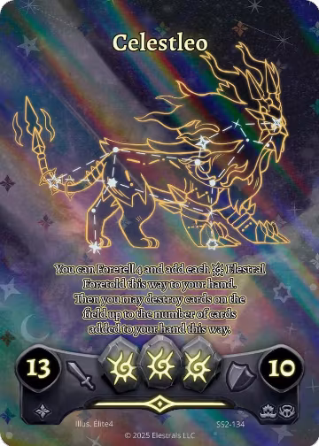 Celestleo (Full Art) (SS2-134), Shattered Stars Chapter 2 [SS2] — Elestrals card price