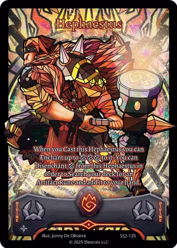Hephaestus (Full Art) (SS2-135), Shattered Stars Chapter 2 [SS2] — Elestrals card price