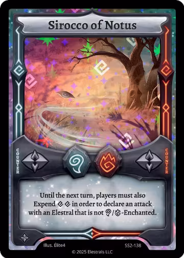 Sirocco of Notus (SS2-138), Shattered Stars Chapter 2 [SS2] — Elestrals card price