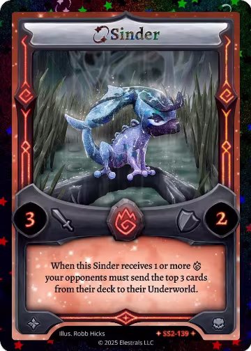 Sinder (Stellar) (SS2-139), Shattered Stars Chapter 2 [SS2] — Elestrals card price