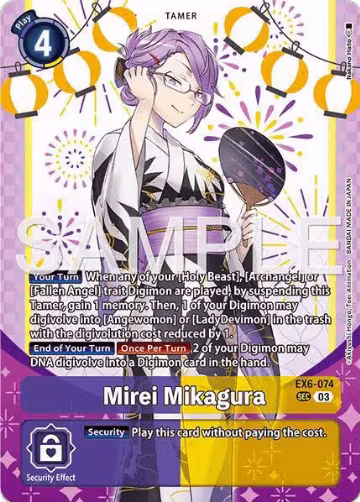 Mirei Mikagura (Premium Heroines Set Ver.2) (EX6-074 SCR), Infernal Ascension — Digimon card price