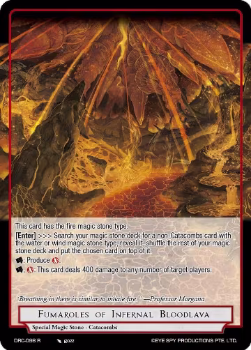 Fumaroles of Infernal Bloodlava (DRC-098 R), Descent into the Raven's Catacombs — Force of Will card price
