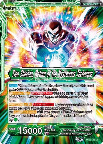 Tien Shinhan // Tien Shinhan, Return of the Mysterious Technique (BT28-056), Prismatic Clash — DB Super card price