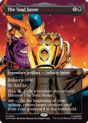 The Soul Stone (Borderless) (243), Marvel's Spider-Man — Magic card price