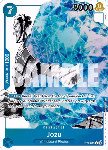 Jozu (Parallel) (ST22-006), ST-22: Starter Deck 22 Ace & Newgate — One Piece card price