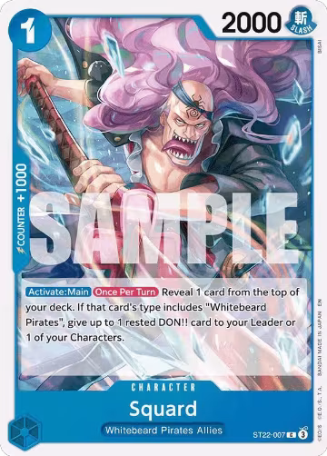 Squard (ST22-007), ST-22: Starter Deck 22 Ace & Newgate — One Piece card price