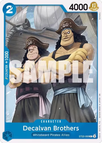 Decalvan Brothers (ST22-008), ST-22: Starter Deck 22 Ace & Newgate — One Piece card price