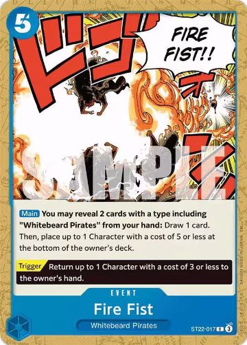 Fire Fist (ST22-017), ST-22: Starter Deck 22 Ace & Newgate — One Piece card price