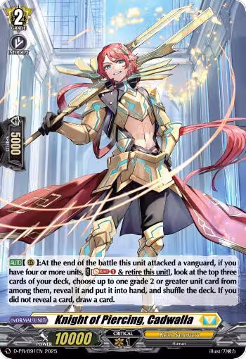Knight of Piercing, Cadwalla (Foil) (D-PR/891EN), D Promo Cards — Vanguard card price