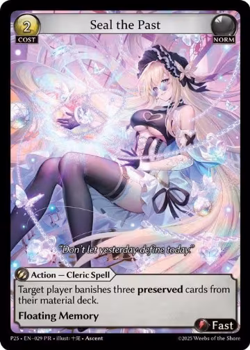 Seal the Past (029), Promotional Cards — Grand Archive card price