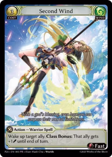 Second Wind (005), Promotional Cards — Grand Archive card price
