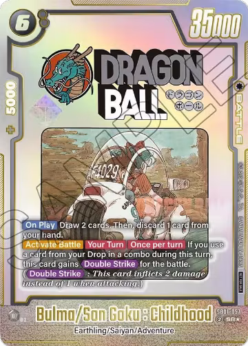 Bulma/Son Goku : Childhood (SB01-057) — card price