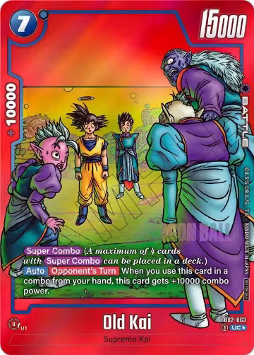 Old Kai (Limited Pack MANGA Version 01) (FB02-063), Tournament and Championship Promos — DB Fusion card price