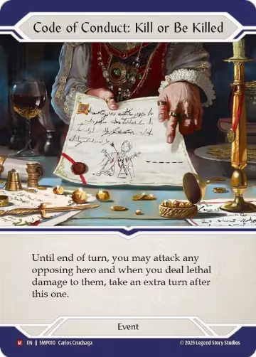 Code of Conduct: Kill or Be Killed (SMP010) — card price