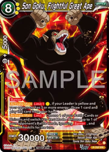 Son Goku, Frightful Great Ape (Ultra-Bout Series Tournament Pack Vol.13) (P-707), Tournament Promotion Cards — DB Super card price