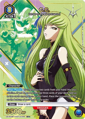 C.C. (005) (SR*) (UEX03BT/CGH-2-005), UEX03BT: CODE GEASS: Lelouch of the Rebellion Vol.2 — Union Arena card price