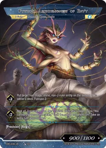 Writhing Demoness, Python // Python Archdemoness of Envy (DRC-035 JR), Descent into the Raven's Catacombs — Force of Will card price
