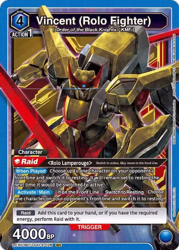 Vincent (Rolo Fighter) (UEX03BT/CGH-2-026), UEX03BT: CODE GEASS: Lelouch of the Rebellion Vol.2 — Union Arena card price