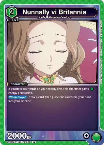 Nunnally vi Britannia (UEX03BT/CGH-2-052), UEX03BT: CODE GEASS: Lelouch of the Rebellion Vol.2 — Union Arena card price