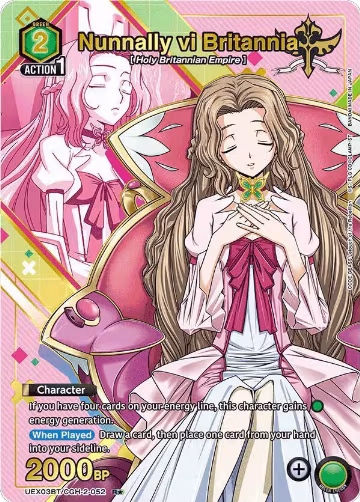 Nunnally vi Britannia (R*) (UEX03BT/CGH-2-052), UEX03BT: CODE GEASS: Lelouch of the Rebellion Vol.2 — Union Arena card price