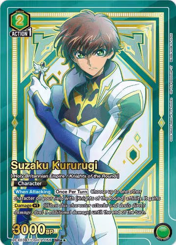 Suzaku Kururugi (SR**) (UEX03BT/CGH-2-055), UEX03BT: CODE GEASS: Lelouch of the Rebellion Vol.2 — Union Arena card price