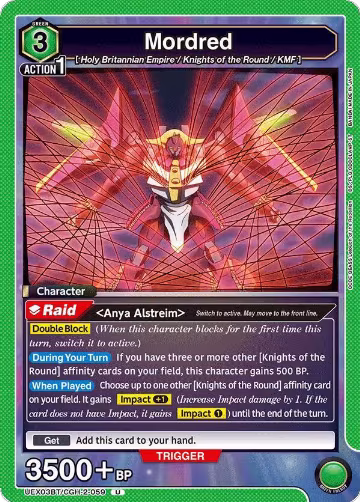 Mordred (UEX03BT/CGH-2-059), UEX03BT: CODE GEASS: Lelouch of the Rebellion Vol.2 — Union Arena card price