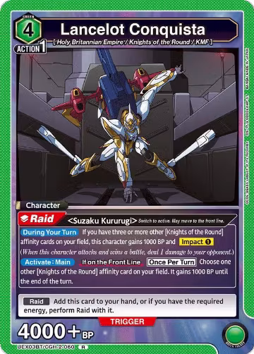 Lancelot Conquista (UEX03BT/CGH-2-060), UEX03BT: CODE GEASS: Lelouch of the Rebellion Vol.2 — Union Arena card price