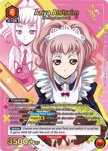 Anya Alstreim (063) (U*) (UEX03BT/CGH-2-063), UEX03BT: CODE GEASS: Lelouch of the Rebellion Vol.2 — Union Arena card price