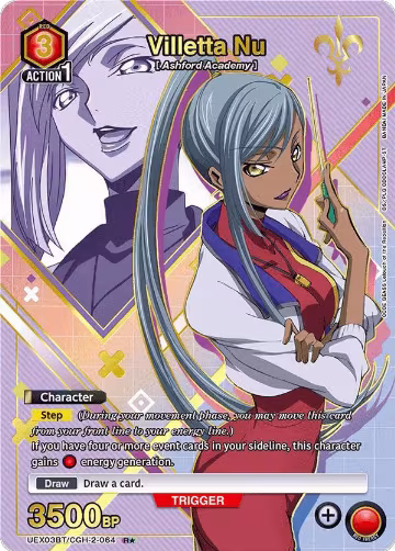 Villetta Nu (R*) (UEX03BT/CGH-2-064), UEX03BT: CODE GEASS: Lelouch of the Rebellion Vol.2 — Union Arena card price