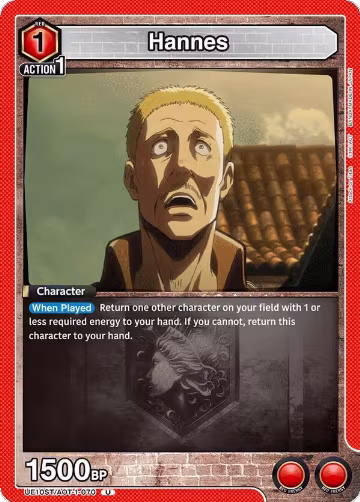 Hannes (UE10ST/AOT-1-070), Attack on Titan Starter Deck — Union Arena card price