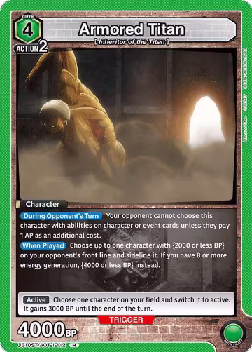 Armored Titan (UE10ST/AOT-1-112), Attack on Titan Starter Deck — Union Arena card price