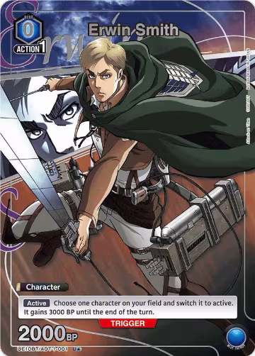 Erwin Smith (001) (U*) (UE10BT/AOT-1-001), Attack on Titan — Union Arena card price