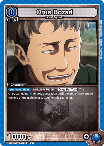 Oruo Bozad (UE10BT/AOT-1-005), Attack on Titan — Union Arena card price