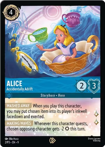 Alice - Accidentally Adrift (2), Disney Lorcana Promo Cards — Lorcana card price