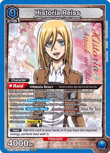 Historia Reiss (022) (UE10BT/AOT-1-022), Attack on Titan — Union Arena card price